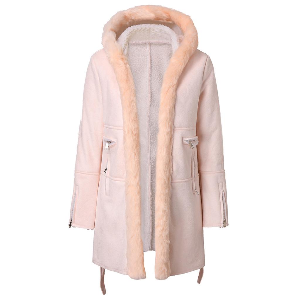 Woman Long Wool Coat Elegant Blend Coats Slim Female  Coat Outerwear Jacket