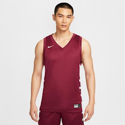 Nike Dri Fit Basketball Jersey Men s Team Paste Red XS