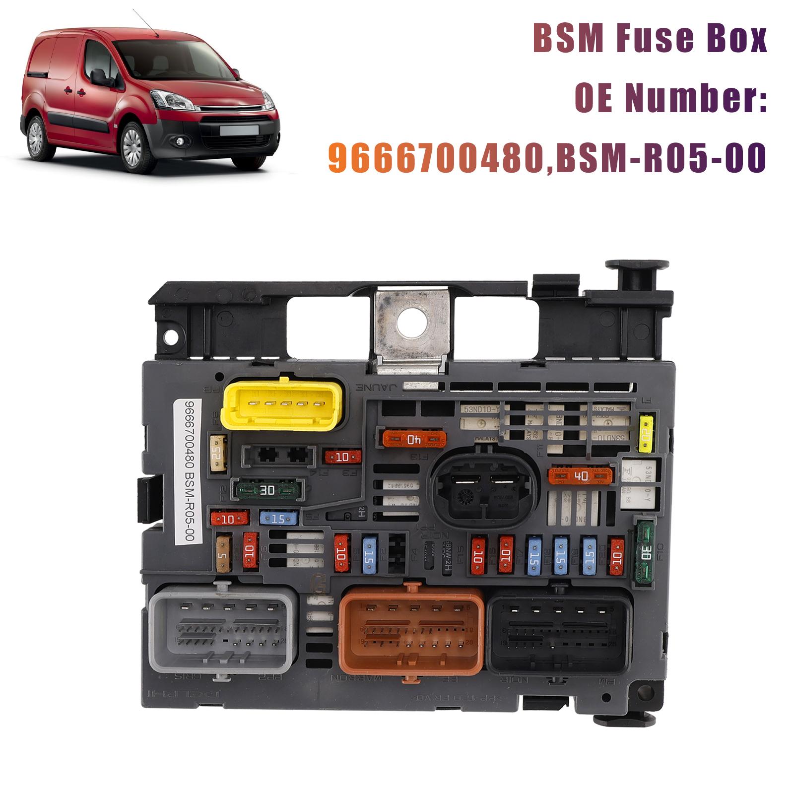 

BSM Fuse & Relay Box 9666700480 For Citroën Berlingo B9 Peugeot Partner 2008-2015