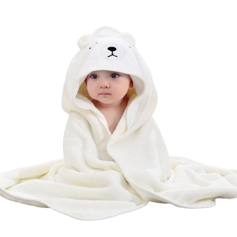 Baby Hooded Shower Towel Bath Towel Strong Absorbent Quick Drying Soft Bathrobe Blanket Poncho Breathable Infant Cape