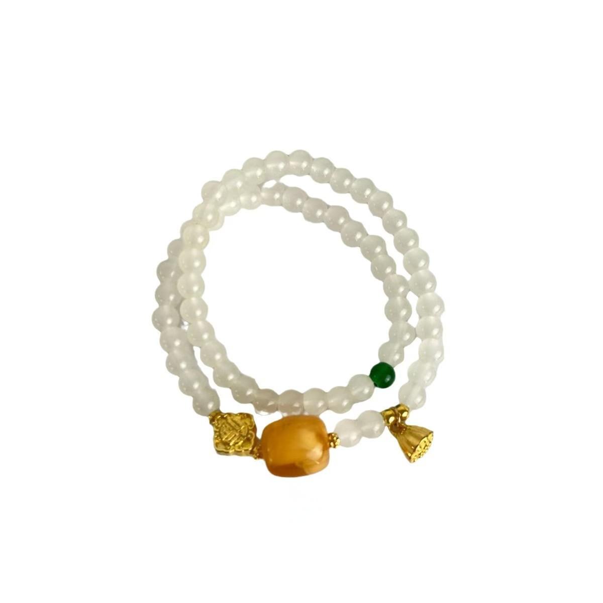 New Chinese-style retro ethnic style bracelet, ancient style beaded explosive bracelet, personalized stacking and wearing jewelry accessories