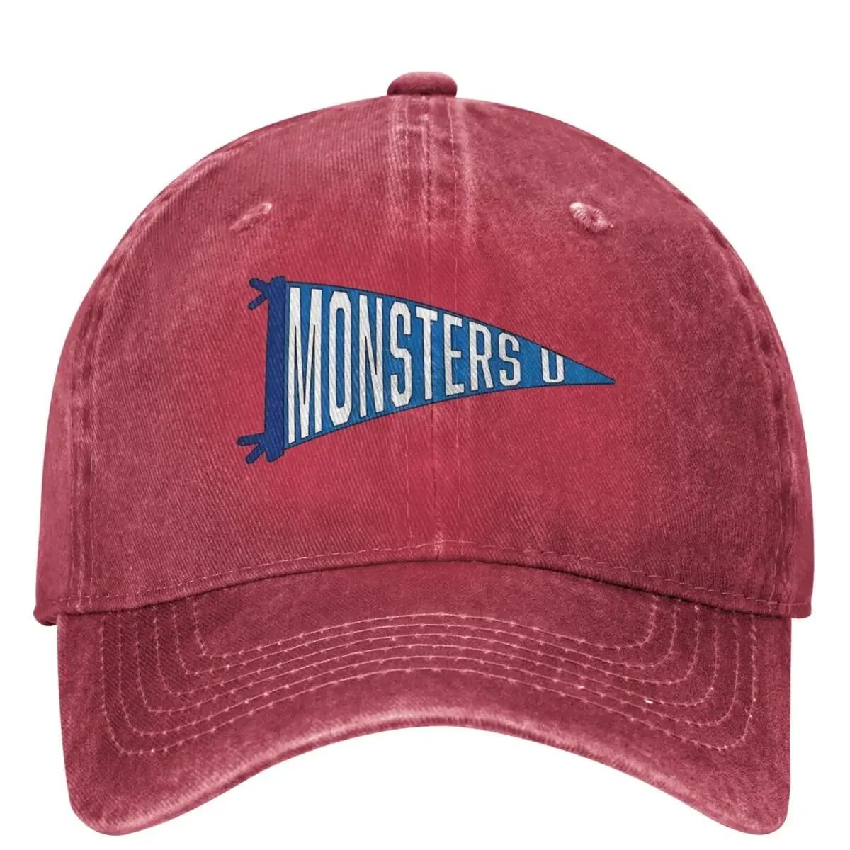 Monsters University Pennant Casual Baseball Cap Trucker Hat Running Hippie Snapback Cap Unisex-Teens y2k Cool Baseball Caps One Size