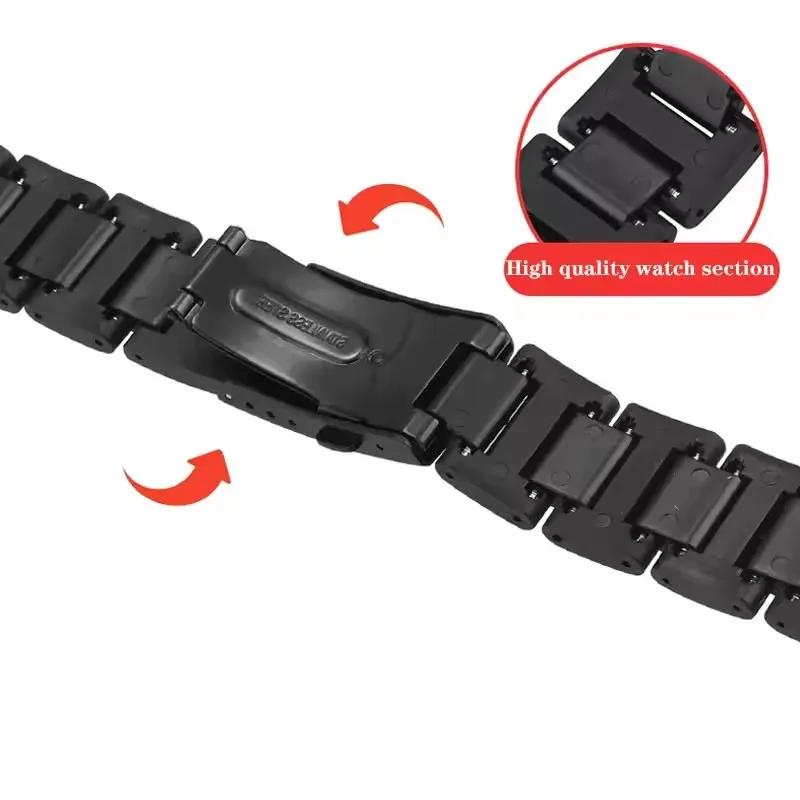 Modifiziertes Kunststoff-Stahl-Uhrenarmband für Casio DW6900 DW-6900 9600 DW5600 DW-5600 GW-M5610 GW-5000 Schwarzes Armband Uhrenarmbänder 16mm