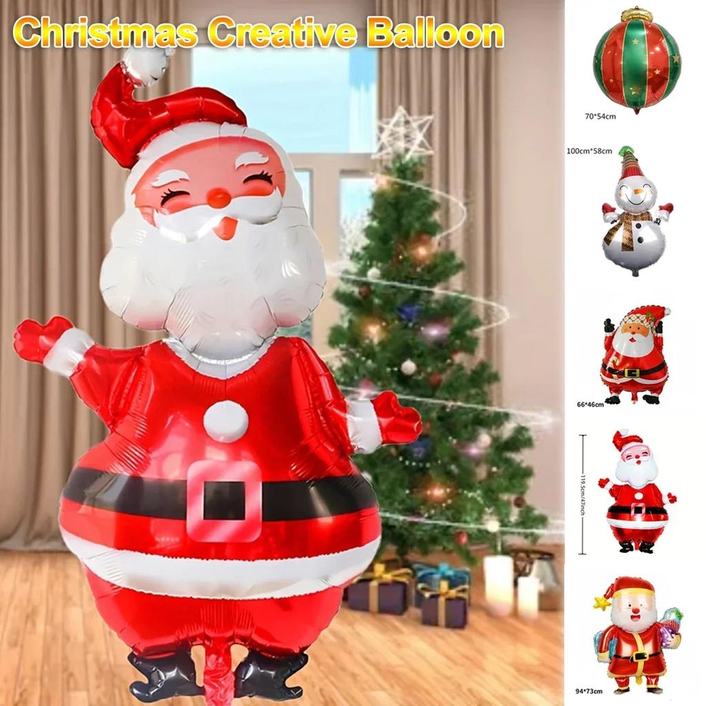120CM New Style Christmas Cartoon Aluminium Film Balloon Christmas Tree Snowflake Christmas Eve Party Balloon Home Decoration