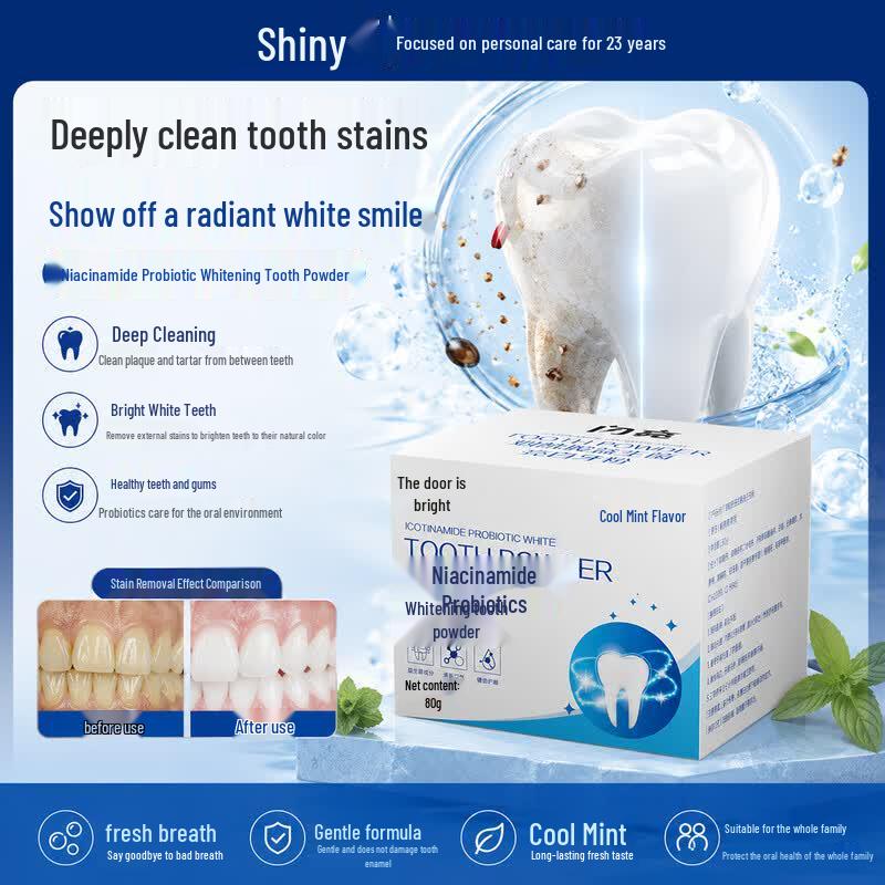 Nicotinamide Probiotic Teeth Whitening Powder