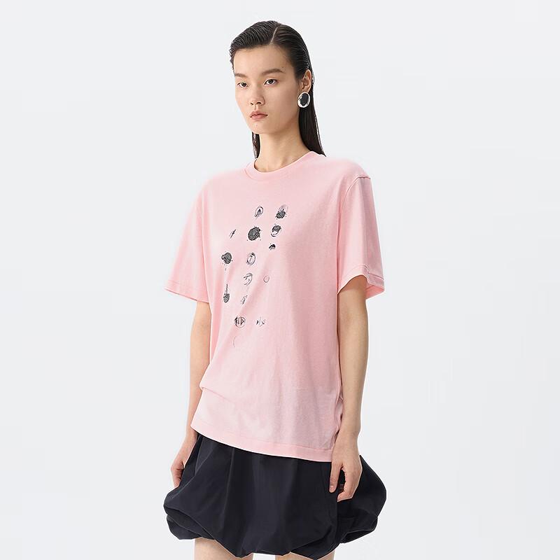 JNBY 2025 Summer A-Line Short Sleeve T-Shirt