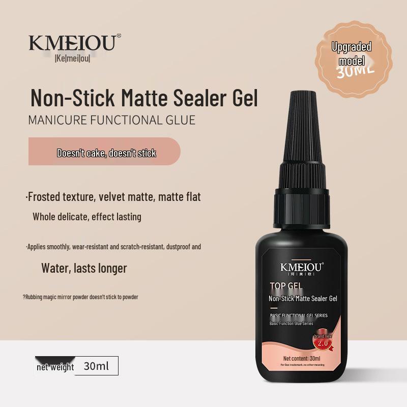 Nail Art Super Gel: Strengthening Base & No-Wipe Top Coat for Salons