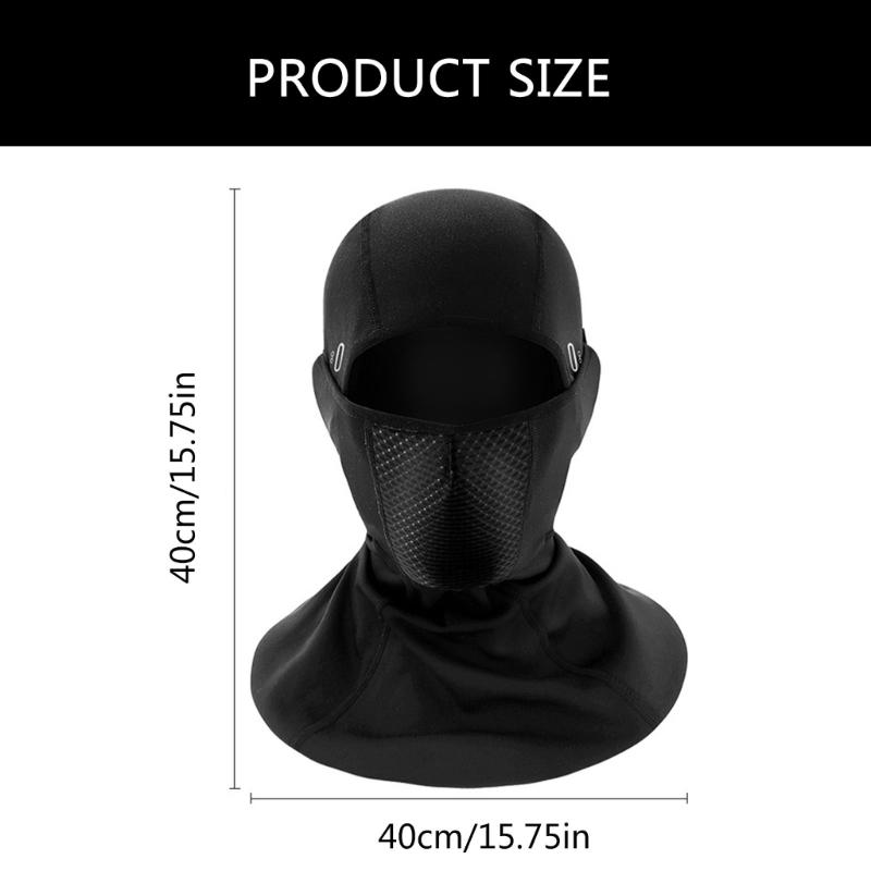 Thermal Windproof Headgear for Motorbike Riders Breathable Full Face & Neck Protections Motorcycling Headwear for Bike