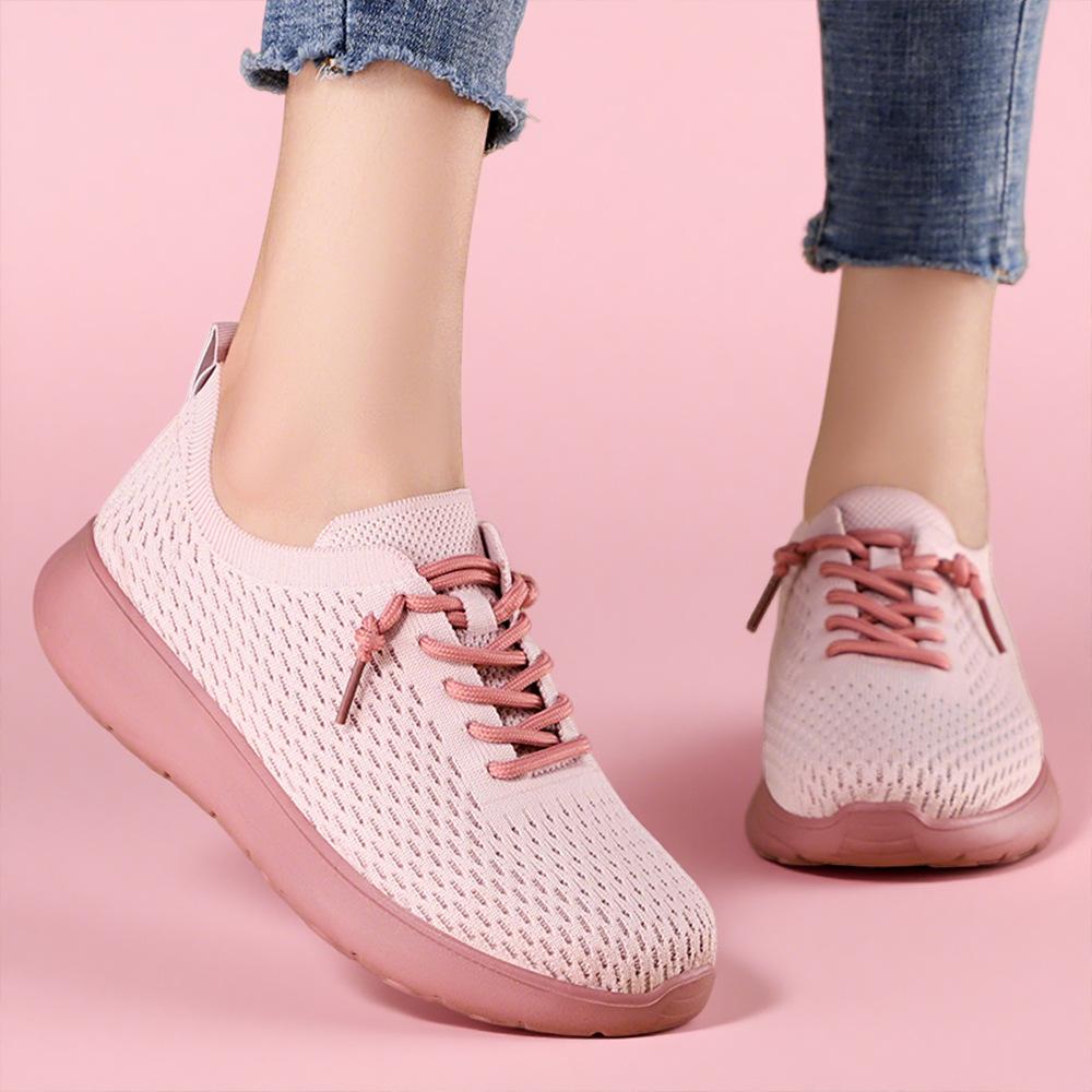 Shoes Women's Shoes Versatile New Soft-soled Casual Single Shoes Fashion Trend Mesh Breathable Couple Sports Shoes