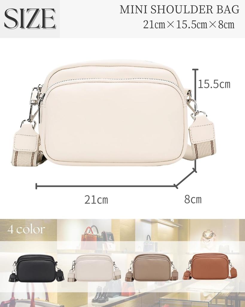 MARIYU Leichte Umhängetasche für Damen (Schwarz)