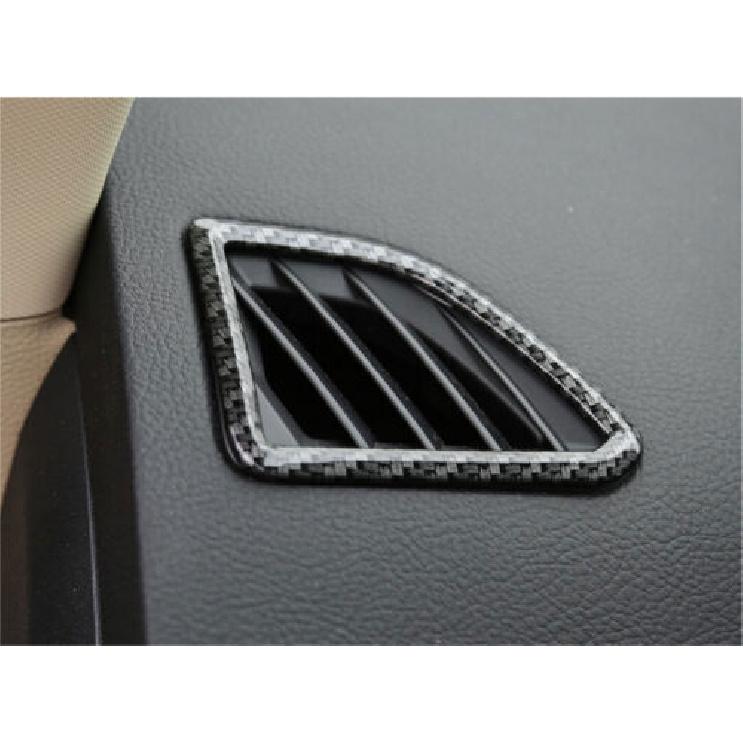 Carbon Fiber Trim Cover Air Outlet Vent Dashboard L&R For Ford Edge 2015-