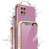 For OPPO A15 A15S Case Luxury Square Plating OPPO A35 2021 Phone Case ShockProof Silicone Back Cover Fundas