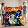 Yu Yu Hakusho Anime Design Blanket Flannel Blanket for Bedroom, Living Room, Sofa, and Nap Sofas.