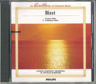 

CD SIR NEVILLE MARRINER Bizet Carmen Larlesienne MP123 PHILIPS Japan Classical Used
