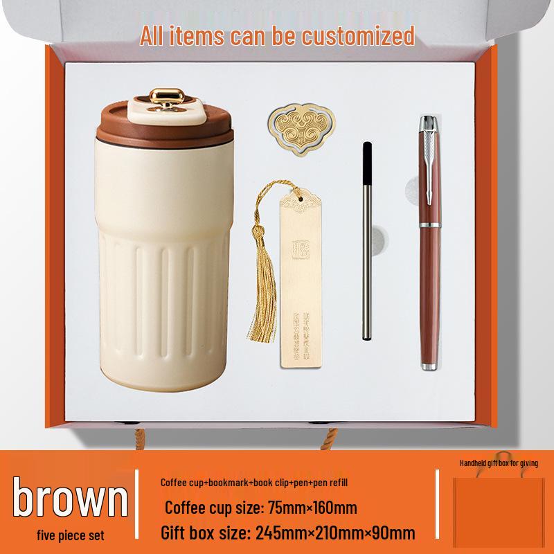 Custom Brass Bookmark Set - Premium Corporate Meeting Gift with Logo