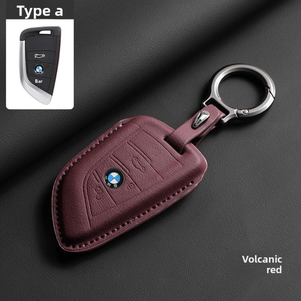 Leder für BMW Schlüsselhülle für 3 5 7 Serie Schlüsselabdeckung Schale Schutzhülle für 525 4 Serie Trendiges Unisex-Accessoire