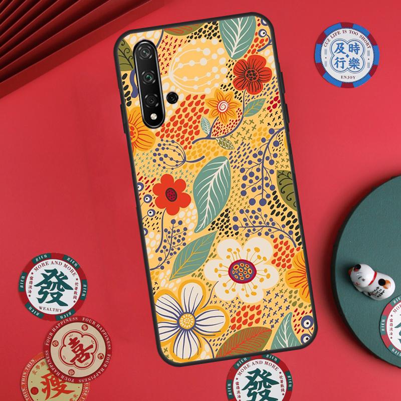 Floral Charm Secret Garden For Huawei Nova 11 Pro 9 10 SE Y70 Y60 Y90 Y61 Y91 Y73 Y72 12s 12i 11i 8i P30 P40 Lite Case