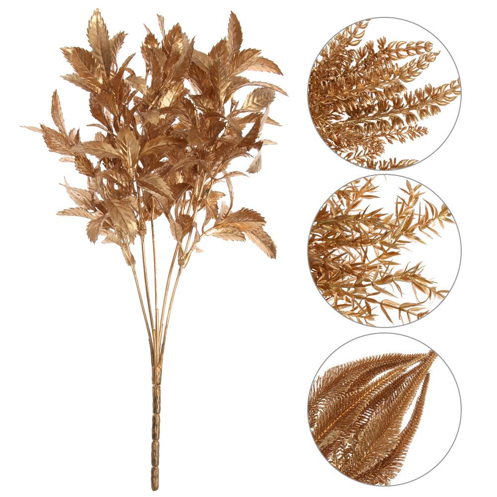 

Adornment Wedding Favor Simulation Flower Simulation Leaf Gold Silver Artificial Plant Faux Plant