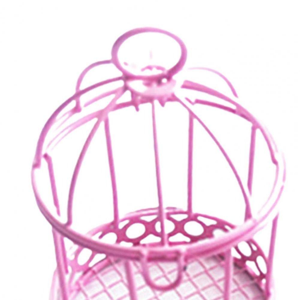 Cute Bird Cage Storage Box Portable Mini Bird Cage Girl Heart Ornament   Desk