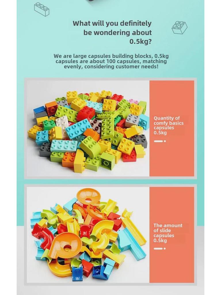 Große Partikelbausteine für Kinder – Schiebeteile & Montagespielzeug