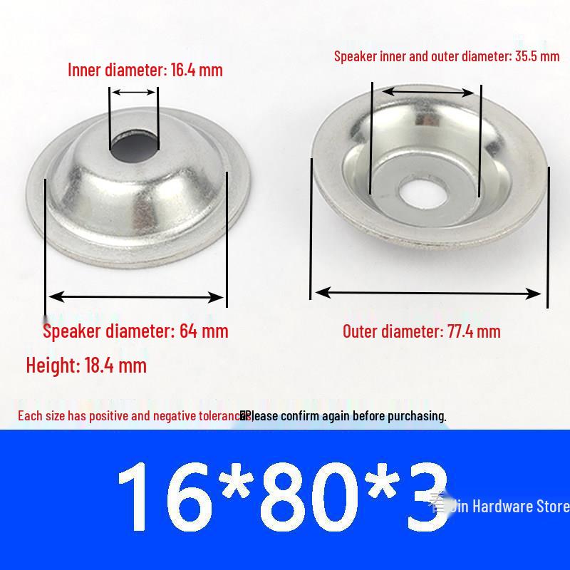 304 Stainless Steel Bowl Gasket with Washer for Adjustable Foot Cup and Recessed Hole Screw