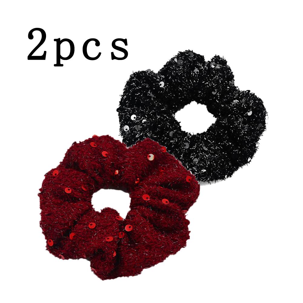 

1/2 шт. Тонкий блестящий кусок Кишка Резинка для волос Женская Сладкая и Универсальная Резинка для волос Головной убор Резинка для волос Хвост