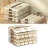 Dumpling Storage Box Large Capacity Multi Layer Transparent Plastic Airtight Food Container Kitchen Supplies 4 Layers
