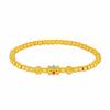 Elegant Cat's Eye Bead Star Bracelet Engraving Hollow Enamel Gold Lucky Bead Hand Chain Sand Gold Copper