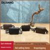 DUJIANG Men's Genuine Leather Crossbody Messenger Shoulder Bag
