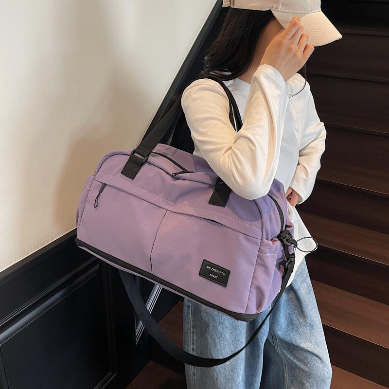 Stylish Large-capacity Short-distance Travel Bag Korean Version of Lightweight Yoga Fitness Bag Outdoor Travel Expandable Storage Bag