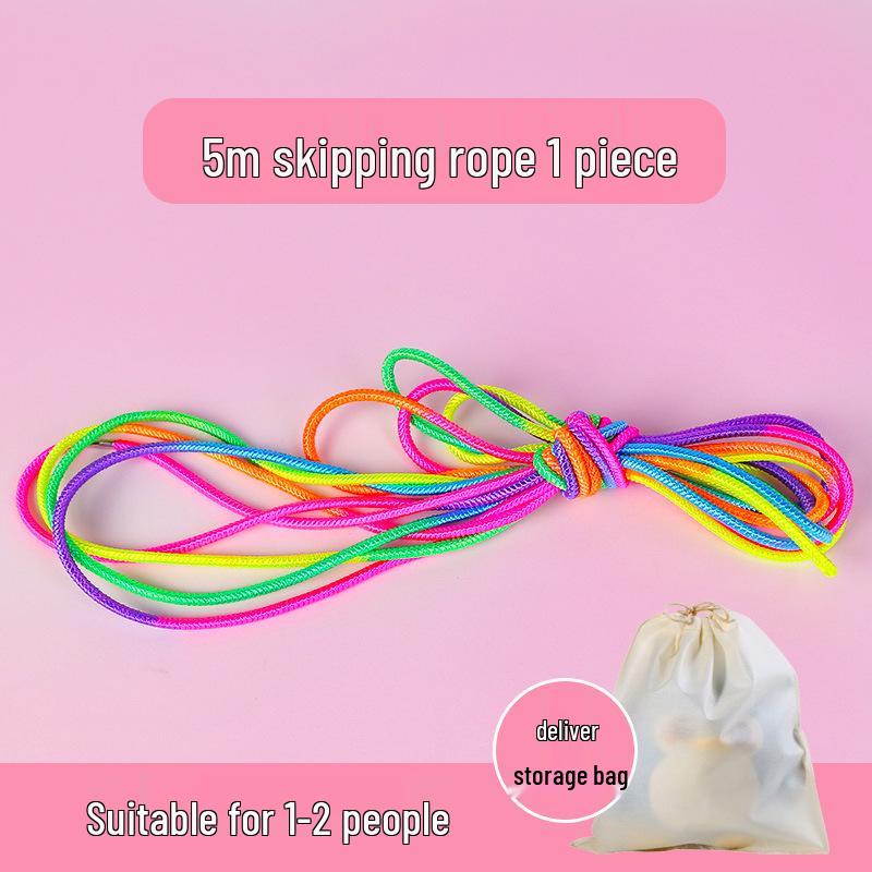 Collective Skipping Rope for Girls: Nostalgic Elastic Band for Kids' Sports Activities