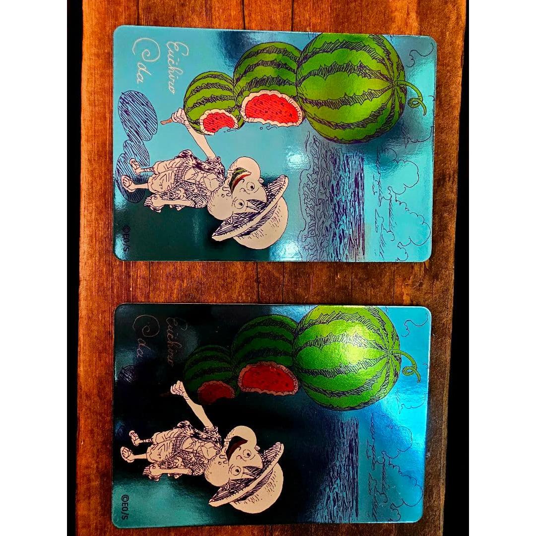 Used ONE PIECE Luffy Watermelon Metallic Card Natsukomi 2026 2 pieces