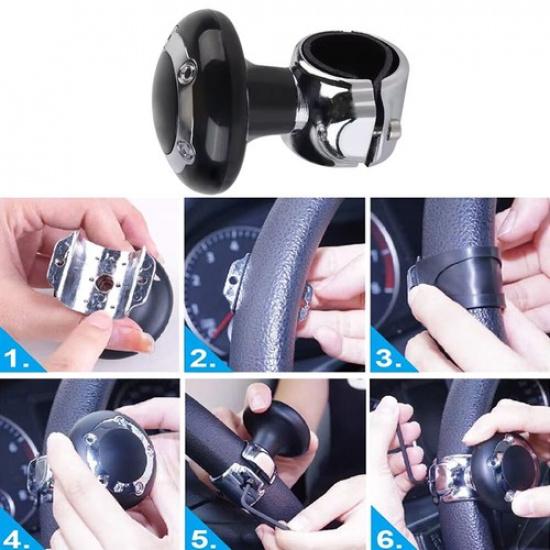 Car Steering Wheel Handle Booster Ball Truck Spinner Knob Non-slip Accessories