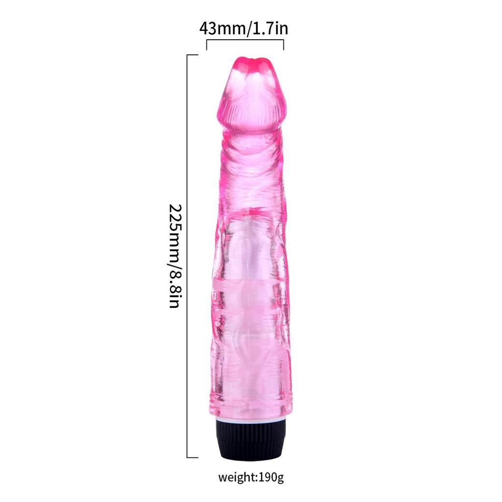 Měkký vibrátor Dildo Realistický penis Bod G Klitorální stimulátor Ženský masturbátor Sexuální hračky pro dospělé