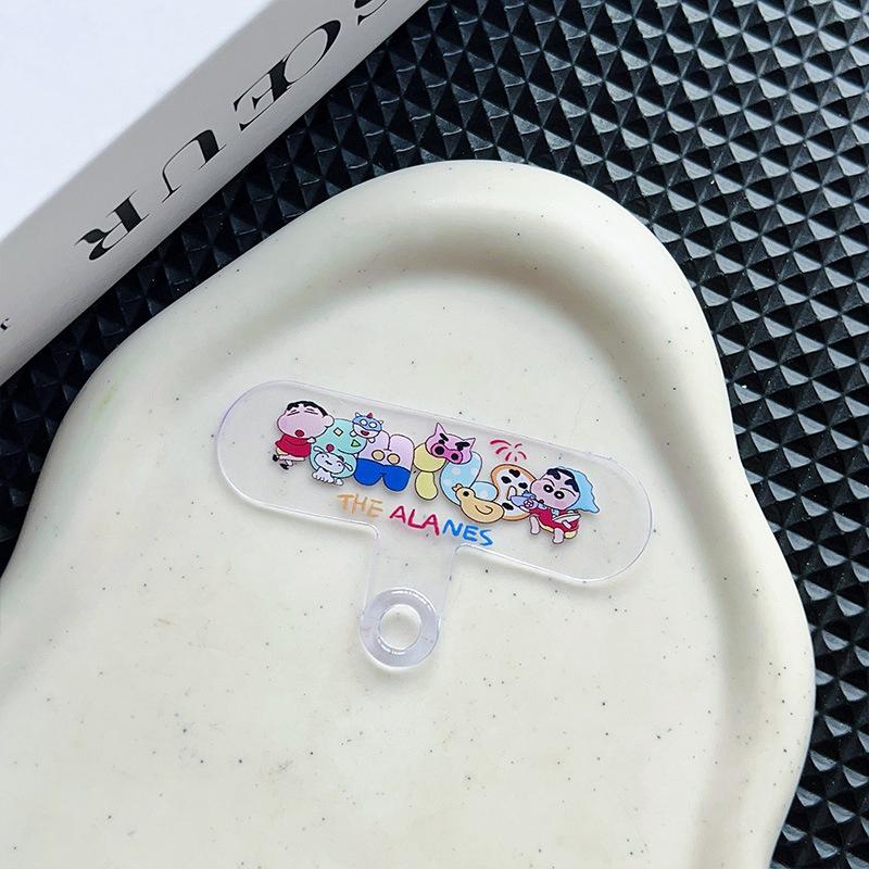 Universal Colorful Cartoon Phone Chain Pad Cellphone Lanyard Strap Mat Phone Hanging Patch For Iphone