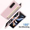 For Samsung Galaxy Z Fold4 5G Case Hard PC Phone Cover with Tempered Glass Film and Stylus