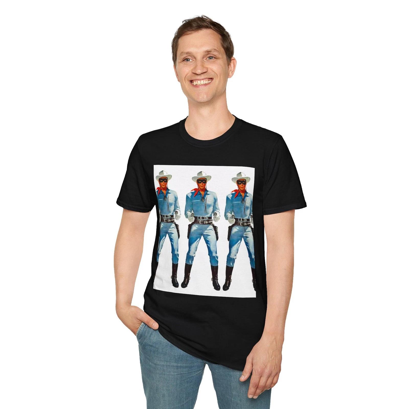 Lone Ranger T-Shirt, Unisex Tee Western Old West Cowboys 3XL