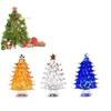 Cute Christmas Tree Miniature 3D Tree Statue Beautiful Crystal Tree Figurine  Home Decor