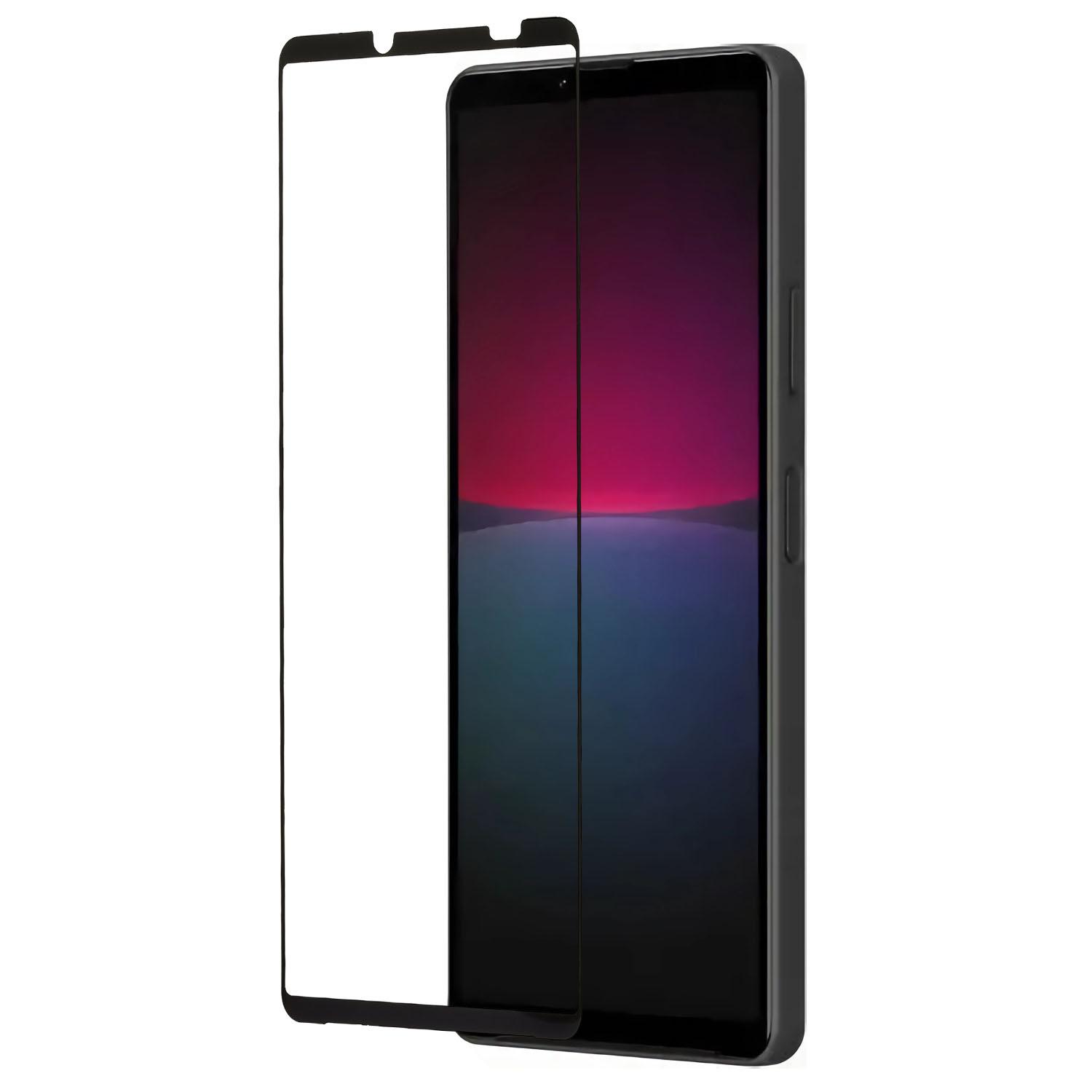 

Плівка із загартованого скла для Sony Xperia 10 V, Повністю клейовий захисник екрану з шовкографією, що не розбивається Type A