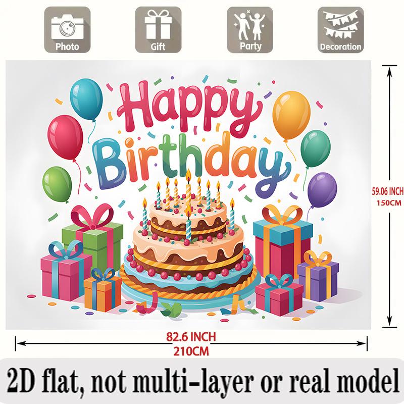 Party Backdrop Flat Event Photo Background Birthday Party Decor