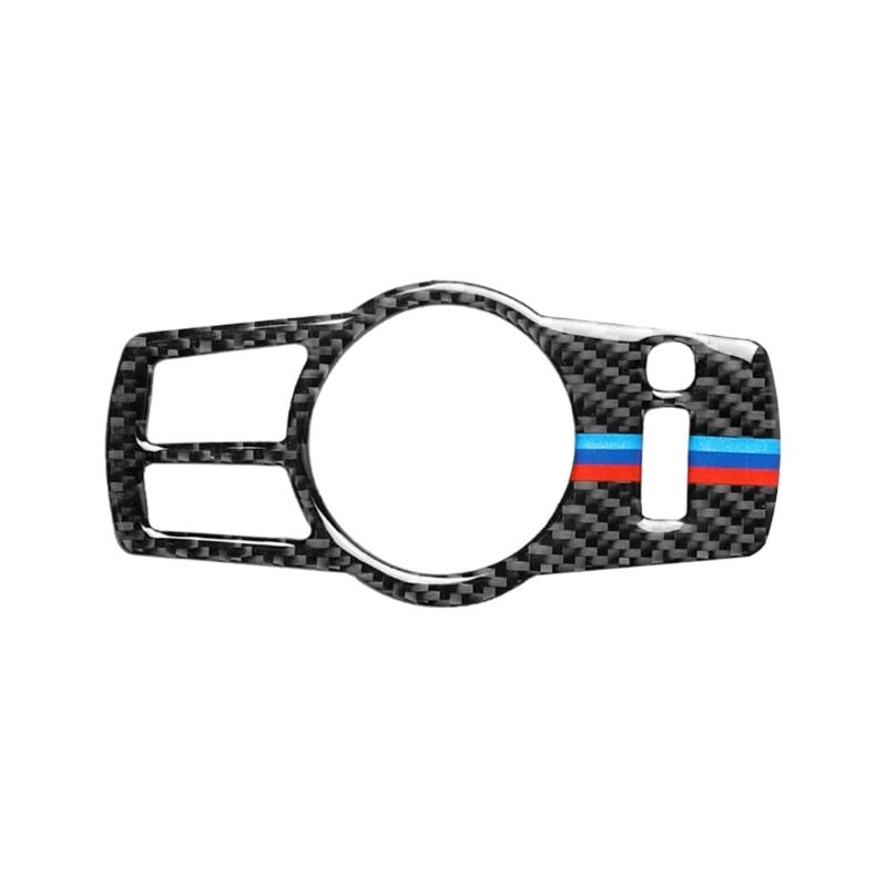 

Car Headlight Switches Button Sticker Decal Carbon Fiber Interior Trim Cover for F10 F07 F01 F25 F26 1