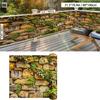 2D Greenery Stone Wall Backdrop for Outdoor Patio and Balcony Decor