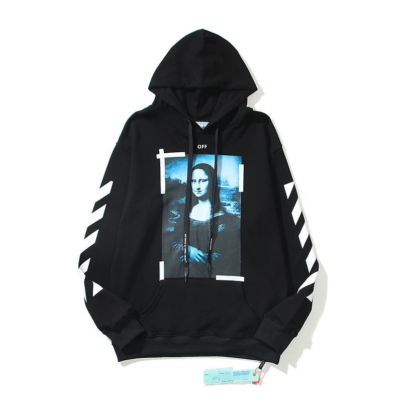 OFF-WHITE Unisex Hoodie aus Baumwoll-Frottee - Trendig & Hochwertig