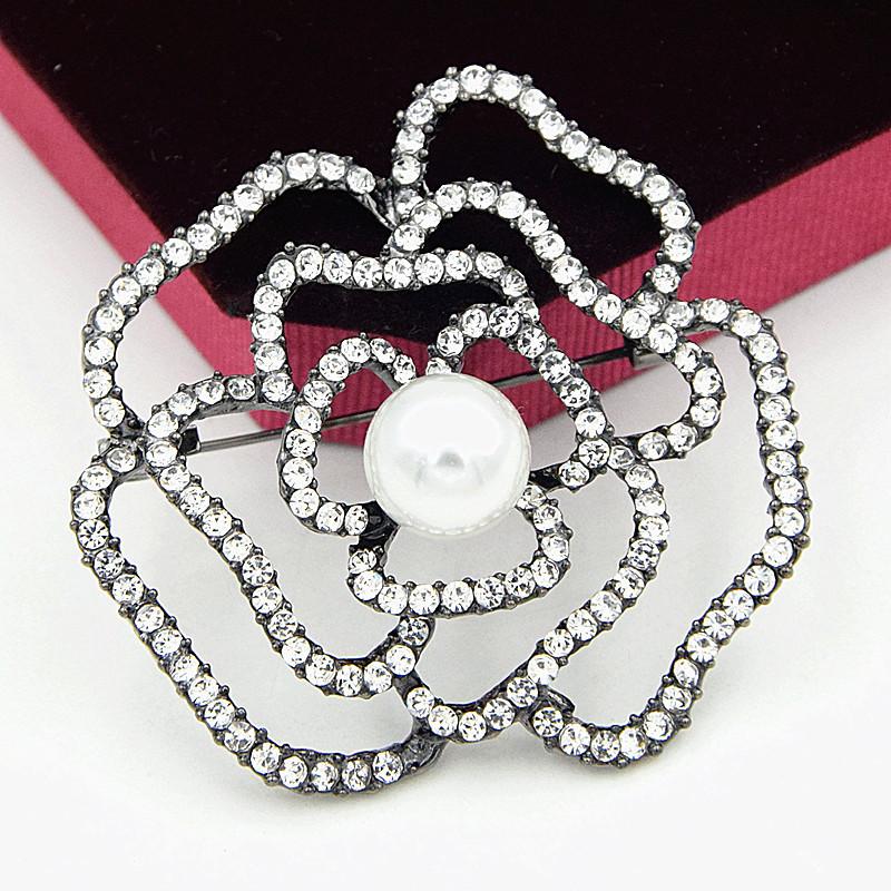 

Винтажные броши с бантиками из стразов и жемчуга, темпераментные, универсальные, для женской одежды, ювелирные аксессуары, подарки A3