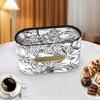 cmaos Oval Leather Tissue Box