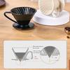 50 Pcs of Paper Coffee Filter Tipping Filter V-shaped Conical Filter Paper Drip Filter Manual Coffee Filter Paper Conical Paper