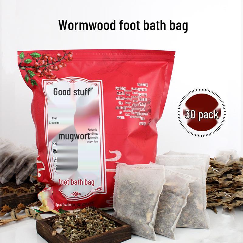 Dual-Color Herbal Foot Soak Beads - No-Boil Mugwort Concentrated Foot Bath Liquid for Home Use