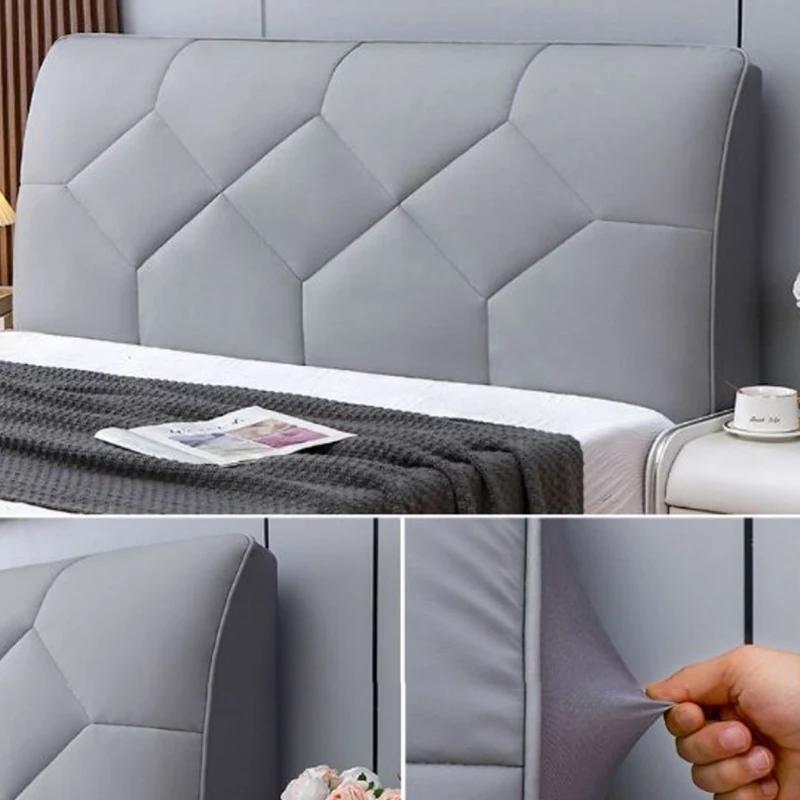 Elastic All-inclusive Diamond-Texture Bedhead Cover Waterproof Technology Cloth Thick Quilted Padded Bedside Headboard Cover