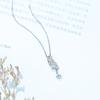 Lightweight White Feather Necklace Small Feather Collarbone Chain
