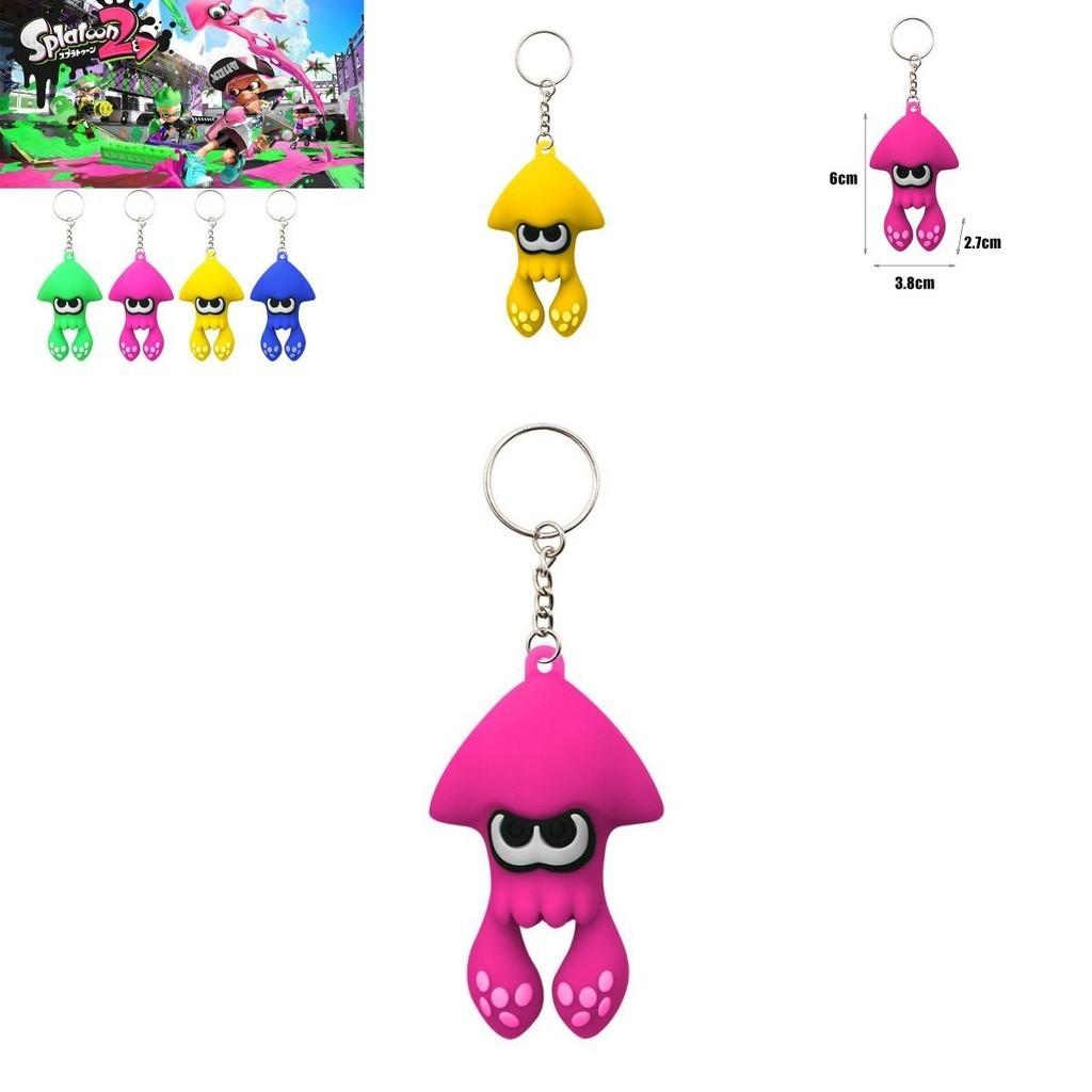 Splatoon 3 Squid Keychain Toy High Quality Pvc Bag Pendant For Kids Xmas Gifts